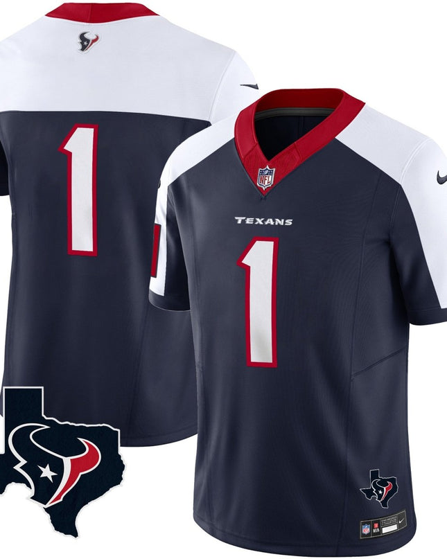 Men's Houston Texans Vapor Limited Jersey V8 - All Stitched HOUTEX_KDZ - KINDOZY