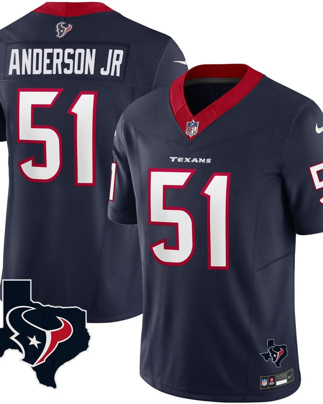Men's Houston Texans Vapor Limited Jersey V8 - All Stitched HOUTEX_KDZ - KINDOZY