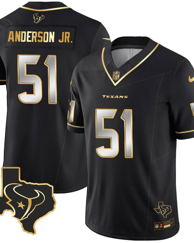 Men's Houston Texans Vapor Limited Jersey V8 - All Stitched HOUTEX_KDZ - KINDOZY
