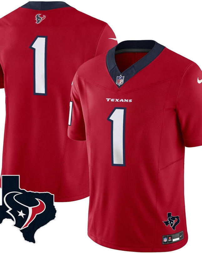 Men's Houston Texans Vapor Limited Jersey V8 - All Stitched HOUTEX_KDZ - KINDOZY