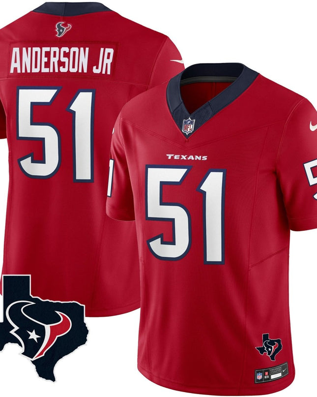 Men's Houston Texans Vapor Limited Jersey V8 - All Stitched HOUTEX_KDZ - KINDOZY