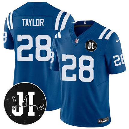 Men's Indianapolis Colts Limited 2025 Jersey - Memorial Patch for Jim Irsay - All Stitched INDCOL_KDZ - KINDOZY