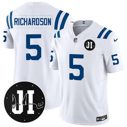 Men's Indianapolis Colts Limited 2025 Jersey - Memorial Patch for Jim Irsay - All Stitched INDCOL_KDZ - KINDOZY