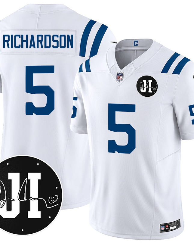 Men's Indianapolis Colts Limited 2025 Jersey - Memorial Patch for Jim Irsay - All Stitched INDCOL_KDZ - KINDOZY