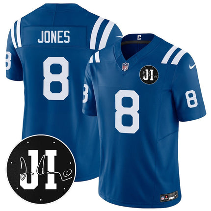 Men's Indianapolis Colts Limited 2025 Jersey - Memorial Patch for Jim Irsay - All Stitched INDCOL_KDZ - KINDOZY