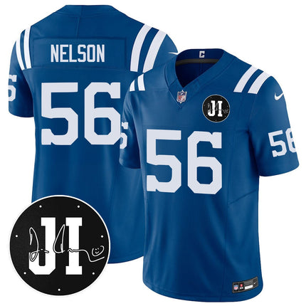 Men's Indianapolis Colts Limited 2025 Jersey - Memorial Patch for Jim Irsay - All Stitched INDCOL_KDZ - KINDOZY