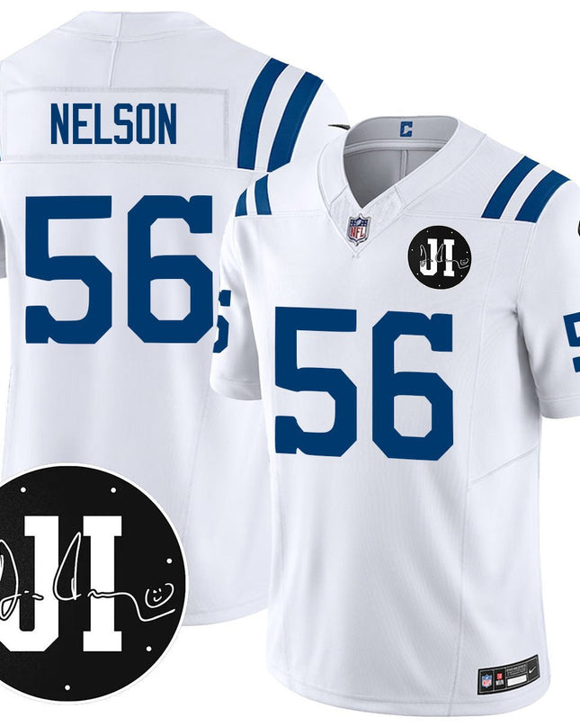Men's Indianapolis Colts Limited 2025 Jersey - Memorial Patch for Jim Irsay - All Stitched INDCOL_KDZ - KINDOZY