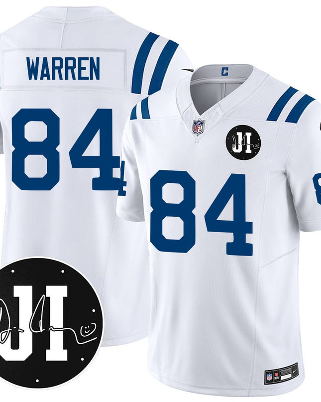 Men's Indianapolis Colts Limited 2025 Jersey - Memorial Patch for Jim Irsay - All Stitched INDCOL_KDZ - KINDOZY