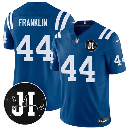 Men's Indianapolis Colts Limited 2025 Jersey - Memorial Patch for Jim Irsay - All Stitched INDCOL_KDZ - KINDOZY