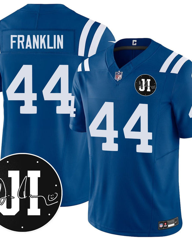 Men's Indianapolis Colts Limited 2025 Jersey - Memorial Patch for Jim Irsay - All Stitched INDCOL_KDZ - KINDOZY