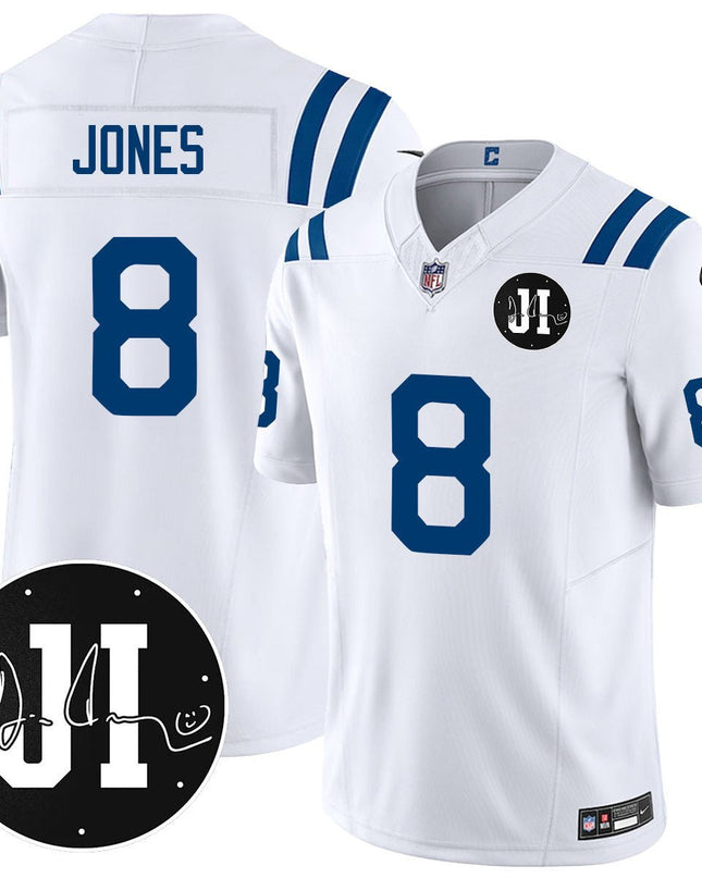 Men's Indianapolis Colts Limited 2025 Jersey - Memorial Patch for Jim Irsay - All Stitched INDCOL_KDZ - KINDOZY