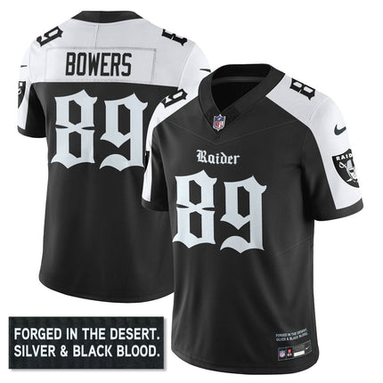 Men's Las Vegas Raiders 'Gothic Silver State Edition' Vapor Limited Jersey - All Stitched LVRAI_KDZ - KINDOZY