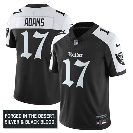 Men's Las Vegas Raiders 'Gothic Silver State Edition' Vapor Limited Jersey - All Stitched LVRAI_KDZ - KINDOZY