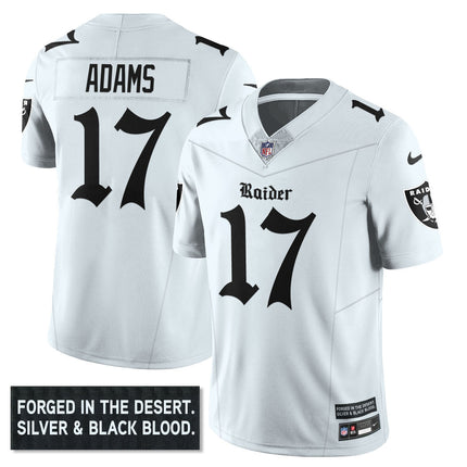 Men's Las Vegas Raiders 'Gothic Silver State Edition' Vapor Limited Jersey - All Stitched LVRAI_KDZ - KINDOZY
