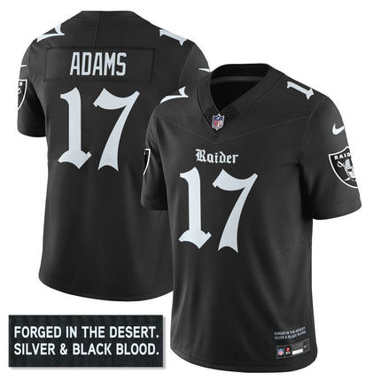 Men's Las Vegas Raiders 'Gothic Silver State Edition' Vapor Limited Jersey - All Stitched LVRAI_KDZ - KINDOZY