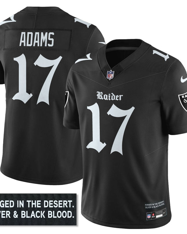 Men's Las Vegas Raiders 'Gothic Silver State Edition' Vapor Limited Jersey - All Stitched LVRAI_KDZ - KINDOZY