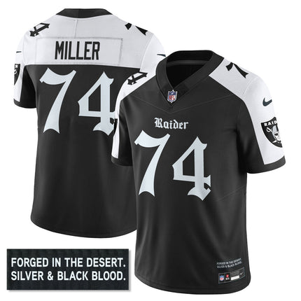 Men's Las Vegas Raiders 'Gothic Silver State Edition' Vapor Limited Jersey - All Stitched LVRAI_KDZ - KINDOZY