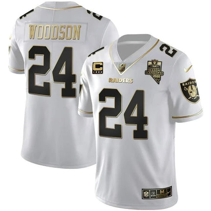 MEN'S LAS VEGAS RAIDERS INAUGURAL SEASON PATCH BLACK SILVER JERSEY - ALL STITCHED LVRAI_KDZ - KINDOZY