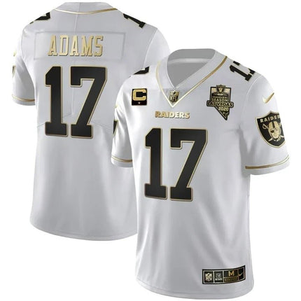 MEN'S LAS VEGAS RAIDERS INAUGURAL SEASON PATCH SPLIT GOLD JERSEY - ALL STITCHED LVRAI_KDZ - KINDOZY