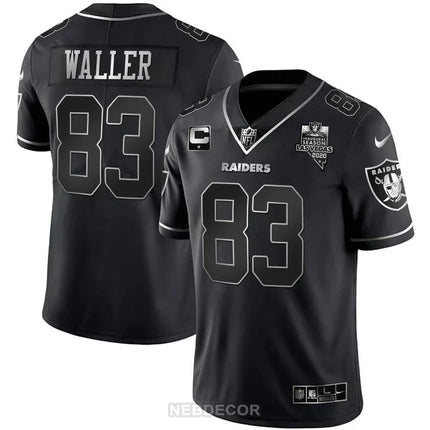 MEN'S LAS VEGAS RAIDERS INAUGURAL SEASON PATCH WHITE GOLD JERSEY - ALL STITCHED LVRAI_KDZ - KINDOZY