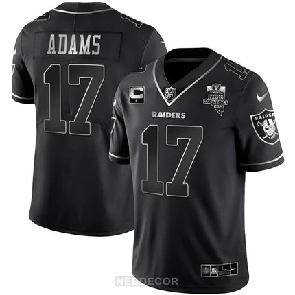 MEN'S LAS VEGAS RAIDERS INAUGURAL SEASON PATCH WHITE GOLD JERSEY - ALL STITCHED LVRAI_KDZ - KINDOZY