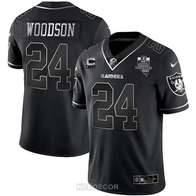 MEN'S LAS VEGAS RAIDERS INAUGURAL SEASON PATCH WHITE GOLD JERSEY - ALL STITCHED LVRAI_KDZ - KINDOZY