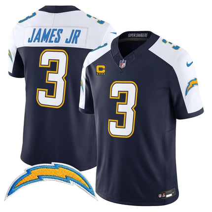 Men's Los Angeles Chargers 2025 Alternate Charger Power Vapor Limited Jersey - All Stitched LAC_KDZ - KINDOZY