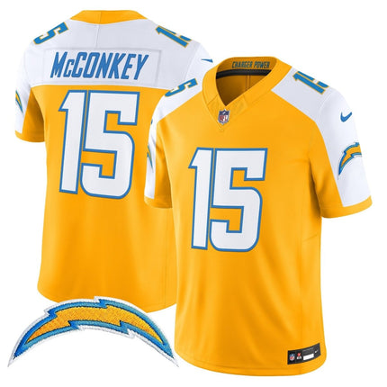 Men's Los Angeles Chargers 2025 Alternate Charger Power Vapor Limited Jersey - All Stitched LAC_KDZ - KINDOZY