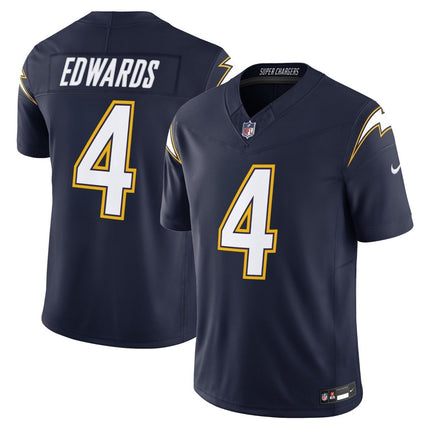 Men's Los Angeles Chargers 2025 Alternate Charger Power Vapor Limited Jersey - All Stitched LAC_KDZ - KINDOZY