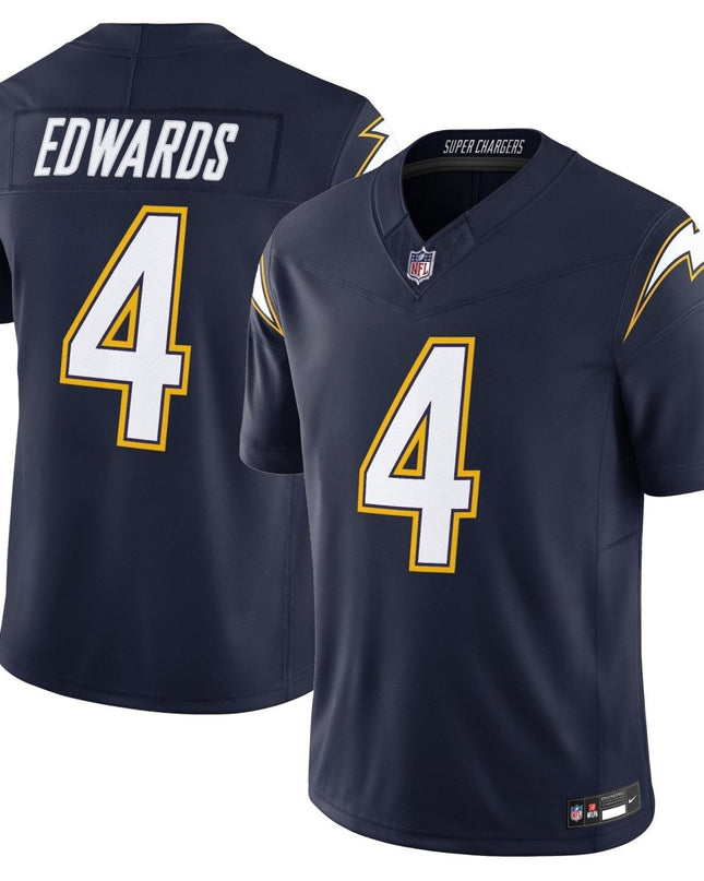 Men's Los Angeles Chargers 2025 Alternate Charger Power Vapor Limited Jersey - All Stitched LAC_KDZ - KINDOZY