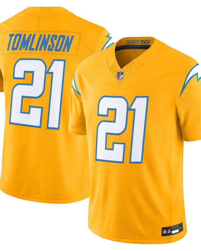 Men's Los Angeles Chargers 2025 Alternate Charger Power Vapor Limited Jersey - All Stitched LAC_KDZ - KINDOZY