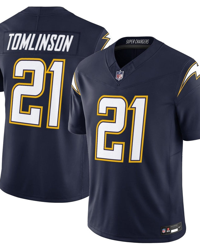 Men's Los Angeles Chargers 2025 Alternate Charger Power Vapor Limited Jersey - All Stitched LAC_KDZ - KINDOZY
