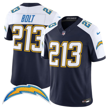 Men's Los Angeles Chargers 2025 Alternate Charger Power Vapor Limited Jersey - All Stitched LAC_KDZ - KINDOZY