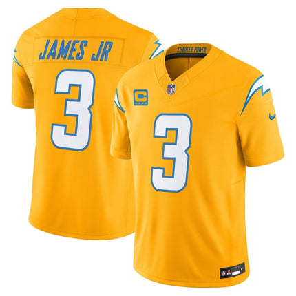 Men's Los Angeles Chargers 2025 Alternate Charger Power Vapor Limited Jersey - All Stitched LAC_KDZ - KINDOZY