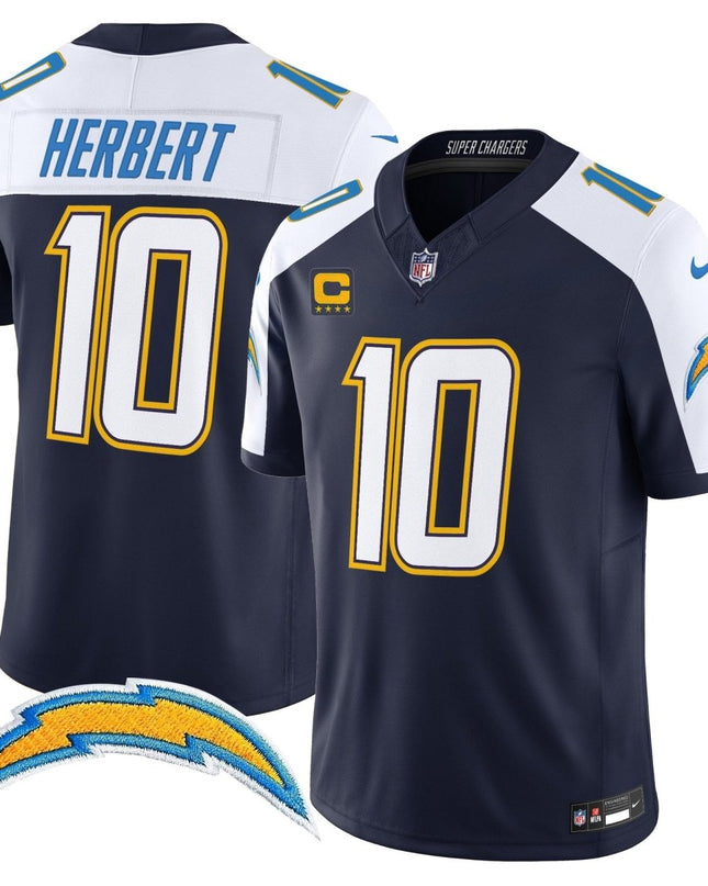Men's Los Angeles Chargers 2025 Alternate Charger Power Vapor Limited Jersey - All Stitched LAC_KDZ - KINDOZY