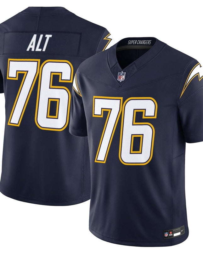 Men's Los Angeles Chargers 2025 Alternate Charger Power Vapor Limited Jersey - All Stitched LAC_KDZ - KINDOZY