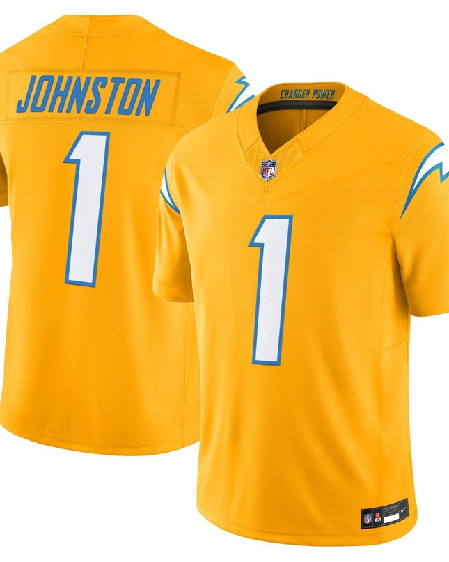 Men's Los Angeles Chargers 2025 Alternate Charger Power Vapor Limited Jersey - All Stitched LAC_KDZ - KINDOZY