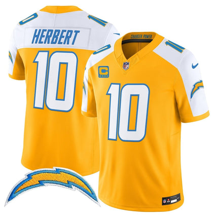 Men's Los Angeles Chargers 2025 Alternate Charger Power Vapor Limited Jersey - All Stitched LAC_KDZ - KINDOZY