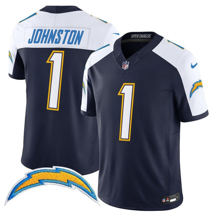 Men's Los Angeles Chargers 2025 Alternate Charger Power Vapor Limited Jersey - All Stitched LAC_KDZ - KINDOZY