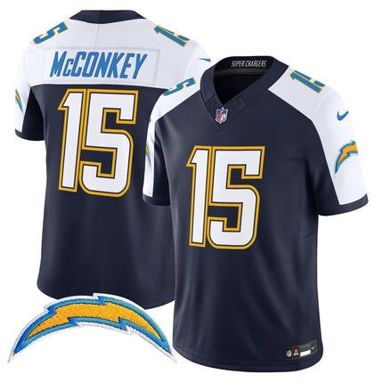 Men's Los Angeles Chargers 2025 Alternate Charger Power Vapor Limited Jersey - All Stitched LAC_KDZ - KINDOZY
