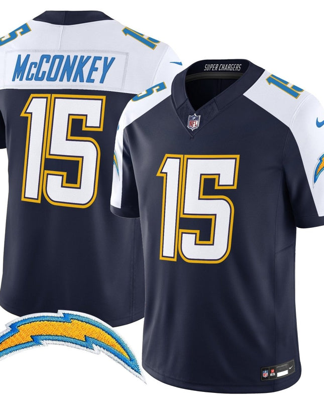 Men's Los Angeles Chargers 2025 Alternate Charger Power Vapor Limited Jersey - All Stitched LAC_KDZ - KINDOZY