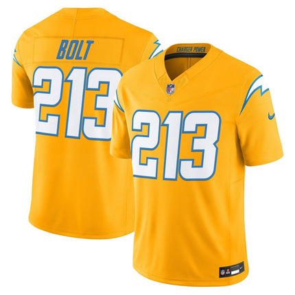 Men's Los Angeles Chargers 2025 Alternate Charger Power Vapor Limited Jersey - All Stitched LAC_KDZ - KINDOZY