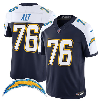 Men's Los Angeles Chargers 2025 Alternate Charger Power Vapor Limited Jersey - All Stitched LAC_KDZ - KINDOZY