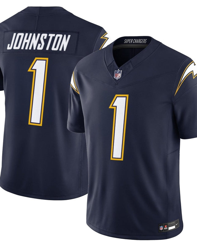 Men's Los Angeles Chargers 2025 Alternate Charger Power Vapor Limited Jersey - All Stitched LAC_KDZ - KINDOZY