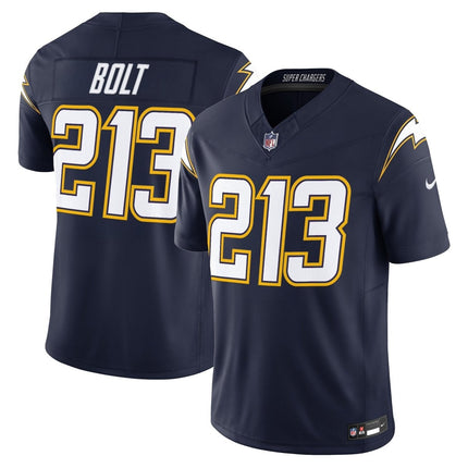 Men's Los Angeles Chargers 2025 Alternate Charger Power Vapor Limited Jersey - All Stitched LAC_KDZ - KINDOZY