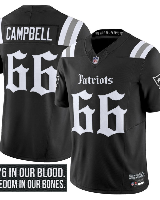 Men's New England Patriots 'Gothic Revolution Edition' Vapor Limited Jersey - All Stitched NEPAT_KDZ - KINDOZY