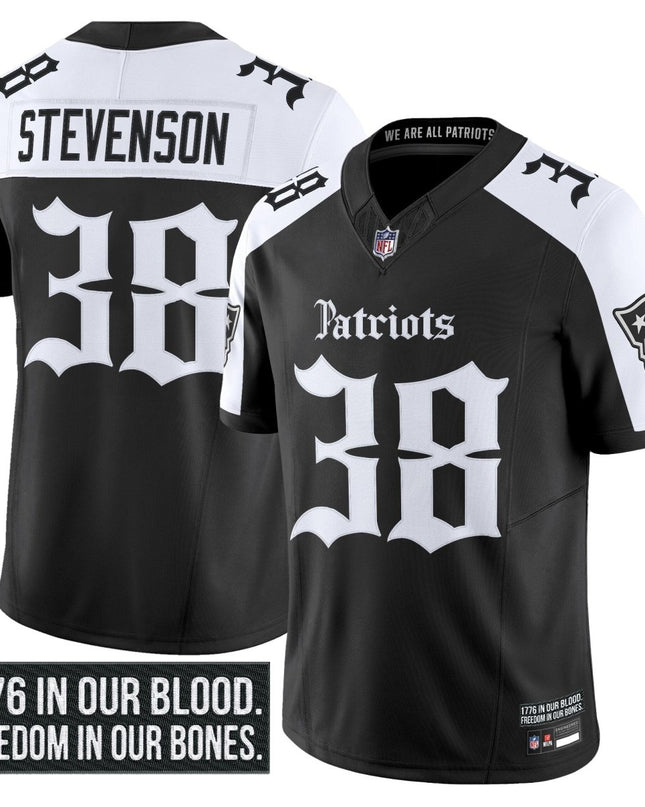Men's New England Patriots 'Gothic Revolution Edition' Vapor Limited Jersey - All Stitched NEPAT_KDZ - KINDOZY