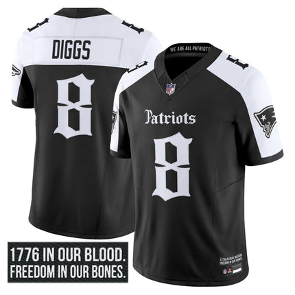 Men's New England Patriots 'Gothic Revolution Edition' Vapor Limited Jersey - All Stitched NEPAT_KDZ - KINDOZY