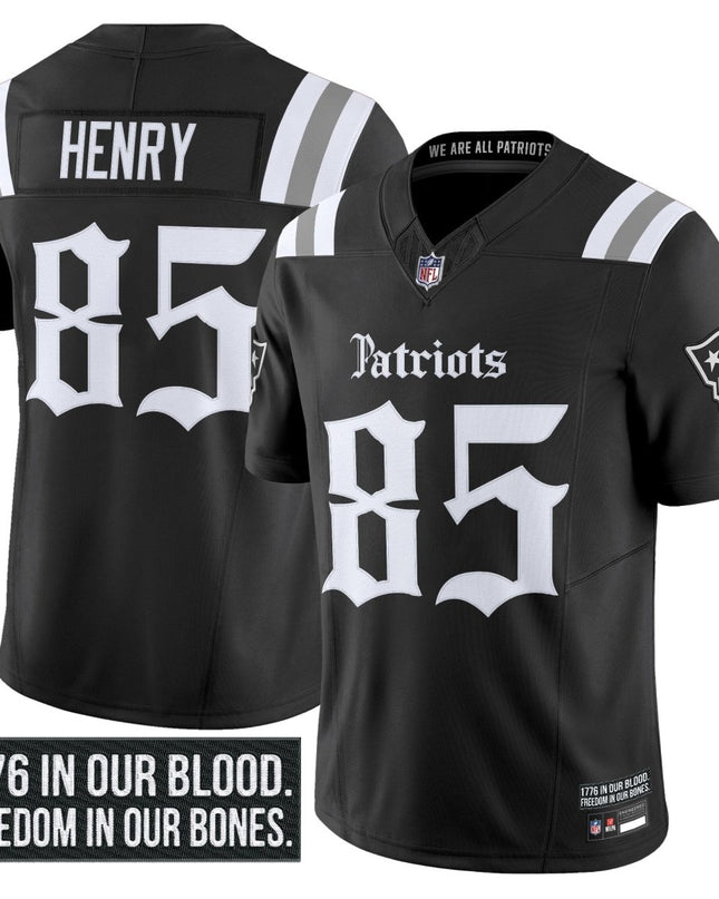 Men's New England Patriots 'Gothic Revolution Edition' Vapor Limited Jersey - All Stitched NEPAT_KDZ - KINDOZY