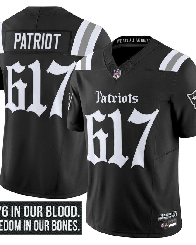 Men's New England Patriots 'Gothic Revolution Edition' Vapor Limited Jersey - All Stitched NEPAT_KDZ - KINDOZY